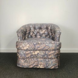 Vintage Tub Chair In Paisley By Castro Convertibles