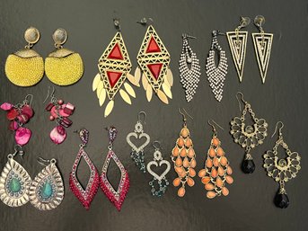 Collection Of Colorful Earrings