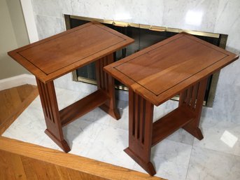 (2 Of 2) One STICKLEY Solid Cherry - Mission / Arts & Crafts End / Side Table - Lovely Table - Bid Is For ONE