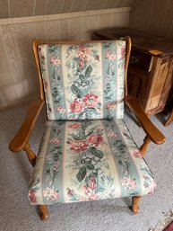 Vintage Maple Chair With Cushions