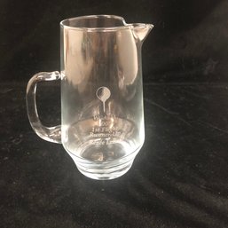 WGAEM 2005 Runner-Up Renee Leone Etched Glass Pitcher