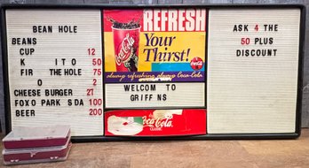 Vintage Coca-cola Letter Board