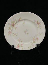 Set Of Dishes Pink Roses Theodore Haviland Limoges 6.5'
