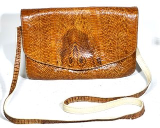 Very Fine Vintage Snake Skin Leather Designer Ladies Purse