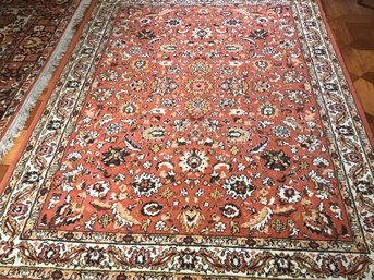 (1 Of 2) Very Nice Vintage Oriental Style Rug - Lovely Pattern And Nice Colors - We Have Two Matching Rugs