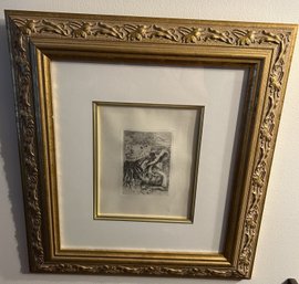 Original AUGUSTE RENOIR Etching Titled 'le Chapeau Epingle'