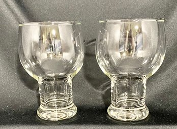 Pair Of Mid-century Libbey Beer Glasses