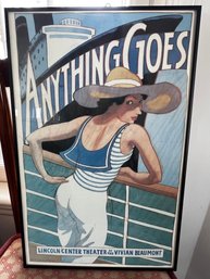 'Anything Goes' Framed Theatre Poster Print