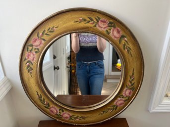 Round Painted Mirror