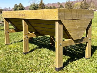 A Large Hand Made Vermont Pine Patio Planter By VegTrug