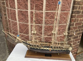 Fantastic Vintage U.S.S. CONSTITUTION Frigate Ship Model- From The LANNAN SHIP MODEL GALLERY IN BOSTON, MA.