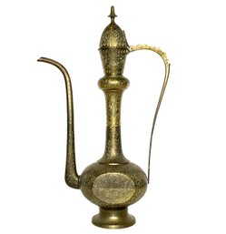 An Antique Indian Brass Tea Pot