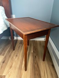 Lot 2 - Shaker Museum Reproduction Wood 2 Drawer Side End Table 27x18.5x25