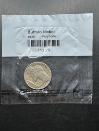 1935 Buffalo Nickel In Littleton Package