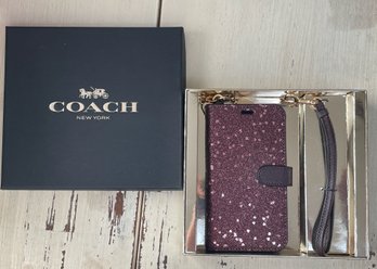 Coach Boxed IPhone Folio Gift Set - New In Coach Box