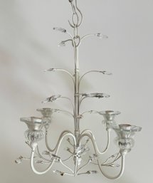 A Vintage Art Metal And Glass Chandelier