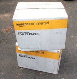 Two Huge Boxes Of Amazon Bathroom Tissue - 160 Rolls