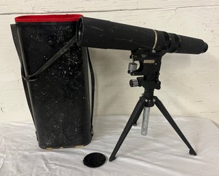 Bausch & Comb Telescope, Stand, And Case