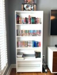 Hi Gloss White Tall Bookcase