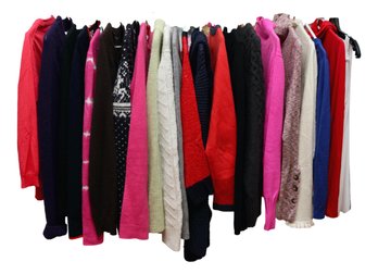 Assortment Of 21 Women Designer Sweaters Small Size 4-6