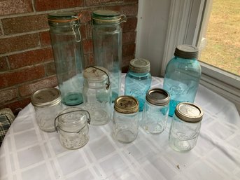 Vintage Canning Jars And More
