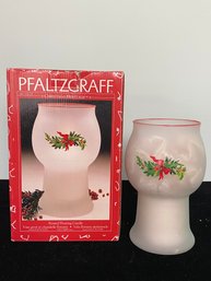 Christmas Heritage Frosted Floating Candle Holder By Pfaltzgraff