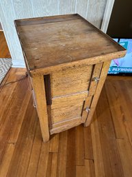 Adorable 2 Door Cabinet - Oak With Glass Knobs