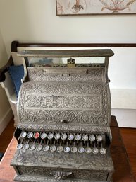 Gorgeous All Metal (NICKEL) Antique Cash Register By National Cash Register Co. Dayton Ohio