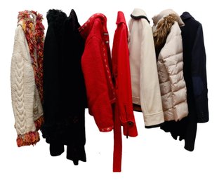 Assortment Of 8 Women Designer Coats  Size Small 4-6