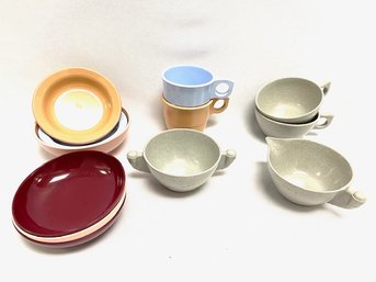 Grouping Of Assorted Melamine Dishware - 12 Pieces