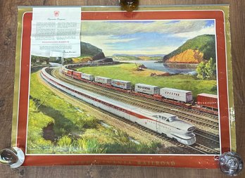 Original 1955 Pennsylvania Railroad Poster