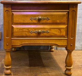 Gorgeous Rock Maple End Table