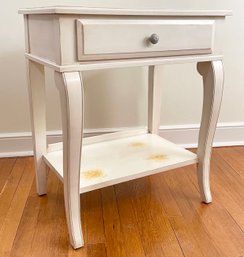 A Painted Wood Nightstand By Ethan Allen