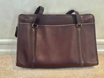 Vintage Coach Leather Messenger/briefcase/laptop Bag