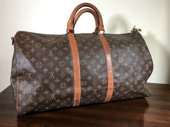 Fabulous Genuine LOUIS VUITTON Keepall / Duffle Bag - Amazing Patina - Guaranteed Authentic Or 10X Money Back