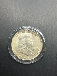 1949 Benjamin Franklin Silver Half Dollar