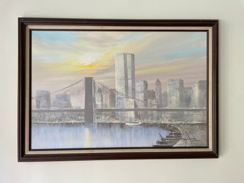 World Trade Center Art Print Of NYC In Frame