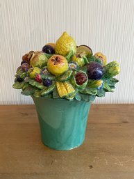 Vintage Topiary Ceramic Fruit Centerpiece