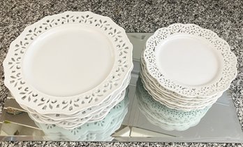 Creamware Porcelain Luncheon Plates