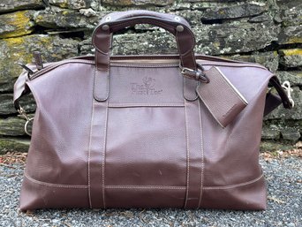A Leather Golf Bag, 'the First Tee,' By Barrington