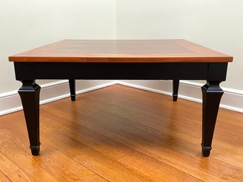 A Vintage Lacquer And Mahogany Coffee Table From Kaplan's Beacon Hill Furniture Line