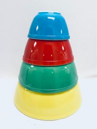 Vintage Pyrex Primary Colors Bowl Set