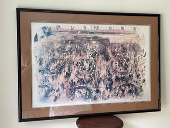 Leroy Neiman 'new York Stock Exchange' Print In Frame