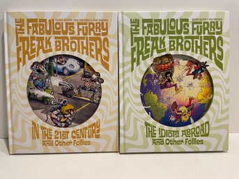 The Fabulous Furry Freak Brothers  A Pair Of Hard Cover Books .