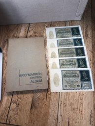 Full Book Of German Currency/ Briefmarken Einsteck Album