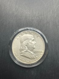 1950 Benjamin Franklin Silver Half Dollar