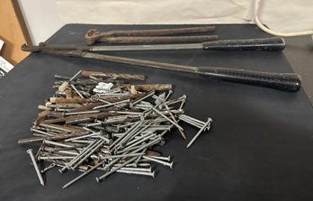 Rusty Nails, Machinist Bits Metalworking, Drill Bits, Long Handled Tree Pruner, Cutter. PD - C3