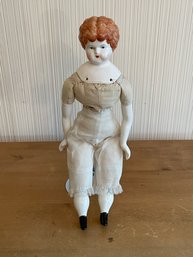 Antique China Head Doll Cloth Body Fantastic Condition 1