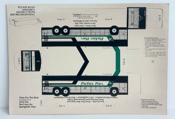 Vintage Peter Pan Bus Cut Out