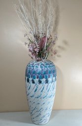 Vintage Extra Tall Ceramic Floor Vase Signed 'Schiffer'